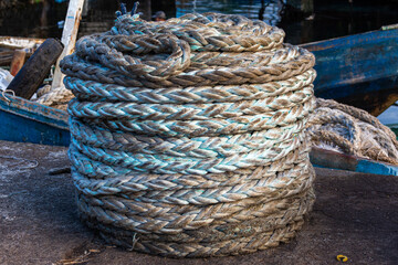 The function of Ship Rope is to tie up a ship to a mooring at jetty.