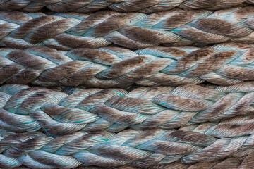 Fishing boat rope net.