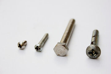 Some screw variations. These screws can be used for a variety of functions. 