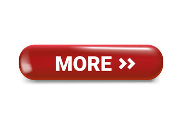 More button isolated on dark background. 3d vector illustration