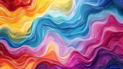 A mesmerizing composition of colors in an abstract artwork