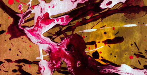 Painting with Grunge Textures and Vibrant Water Colors
