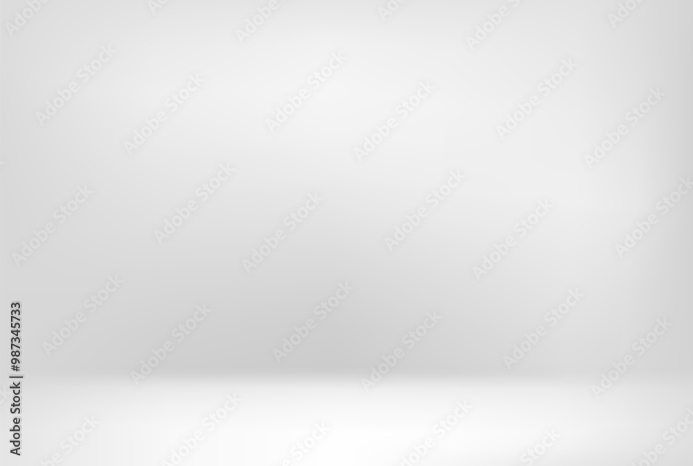Aufkleber empty white studio. 3d template for design