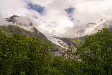 Bøyabreen Glacier in Summer, Norway, Scandinavia