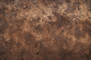 Processed collage old dry brown clay surface texture. Background for banner, backdrop or texture