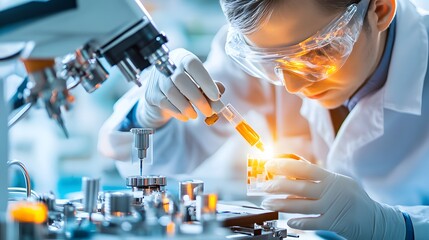 Scientist Working in a Laboratory.