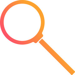 Magnifying illustration gradient vector