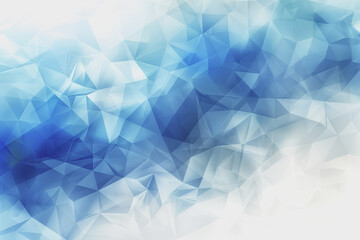 White and vibrant blue gradient color background, geometric.