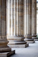 Neoclassical Columns of the Konzerthaus at Gendarmenmarkt in Berlin