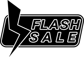 Flash sale illustration vector