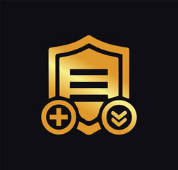 Shield and check mark icon. Security, protection, privacy concept. Vector illustration