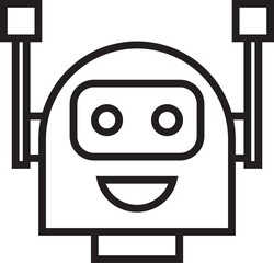 Robot Avatar Line Art