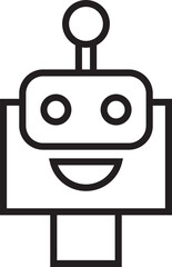 Robot Avatar Line Art