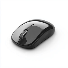Computer mouse on white background, Clic in ergonomic mouse, computer mouse isolated on transparent background, hand using a mouse for work, close - up of hands using computer mouse for email communic