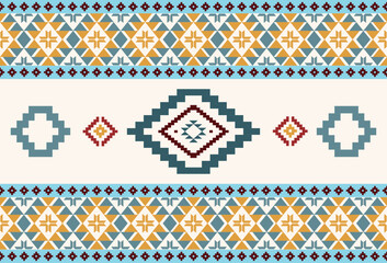 abstract Traditional geometric ethnic fabric pattern ornate elements with ethnic patterns design for textiles, rugs, clothing, sarong, scarf, batik, wrap, embroidery, print, curtain, carpe