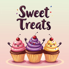 Cheerful Cupcake with Candles and 'Birthday Bliss!' Text on Bright Background - Fun T-Shirt Design