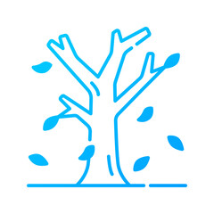 Tree icon. fall, tree, autumn, dry tree, dry leaf, dead tree, nature, leaf, season, forest. Vector icon illustration