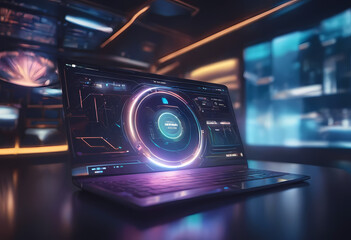 Holographic futuristic interface designs, UI/UX concepts
