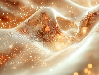 Abstract Digital Background with Sparkling Elements