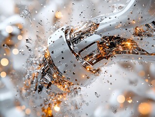 Intricate Merging of AI Components in Close-Up