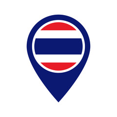 Thailand flag location icon