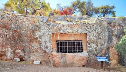 Photo of the Tomb of Zosimianos, also known as Kimon's Tomb (Kimoneia Mnimata), located in...