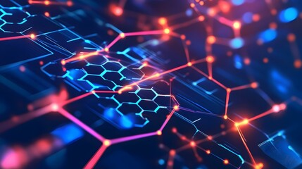 Fototapeta premium Graphene Superconductivity Visualization Showcasing Efficient Energy Concept in Flat Design