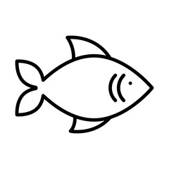 Fish line icon