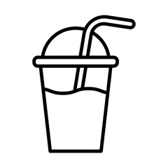 Smoothie line icon