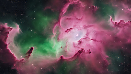 Obraz premium Abstract watercolor background with a city skyline silhouette under a colorful night sky