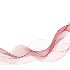 abstract red smoke wave on white background, abstract red smoke wave