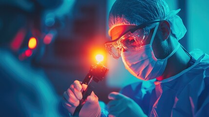 Surgeons use surgical scissors.