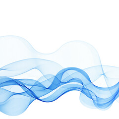 Blue abstract wave as a design element. Presentation template. Banner for advertising. Eps 10