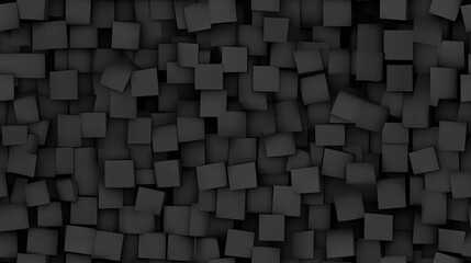 A dark background features an arrangement of geometric blocks in varying sizes, showcasing modern minimalism with textures reminiscent of metal and concrete, ideal for wall decoration SEAMLESS PATTERN