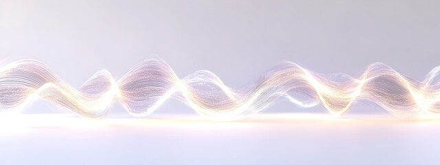 Mesmerizing Light Wave Standing Pattern Abstract Digital