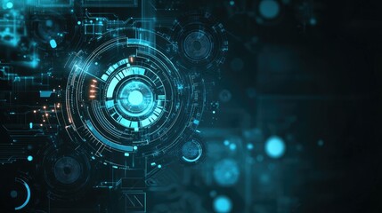 Obraz premium Concept for New Technology Corporate Business development background