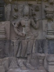 reliefs on temple walls in Indonesia