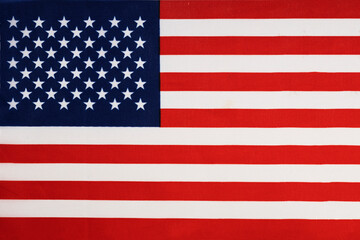 National flag of the US state close up. State background.