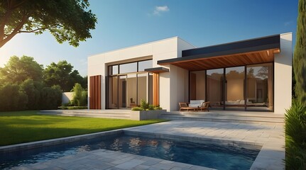 Modern and Contemporary Facade,  Luxury Exterior Design, Detailed Design, Lighting, 