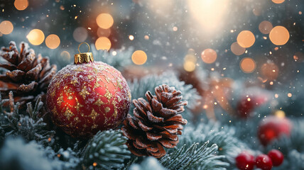 A photo with a soft and emotional winter Christmas feel