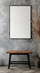 empty mock up poster