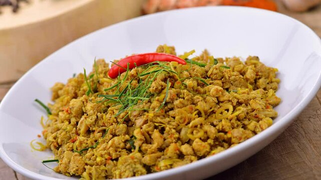 spicy fried pork 