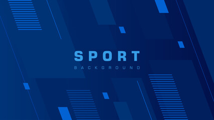 Simple sport background with geometric style. Blue background. Geometric background. 
