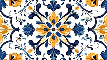Italian ceramic tile pattern