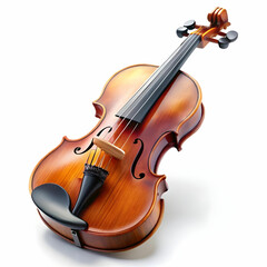Fototapeta premium violin in white background