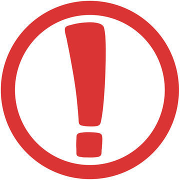 recommend clip art: red exclamation mark sign