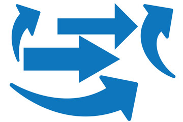 black curve arrow icon on transparent background. flat style. arrow icon for your web site design, logo, app, UI. arrow indicated the direction symbol. curved arrow ..