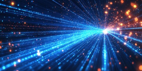 Dynamic Blue Light Motion Background