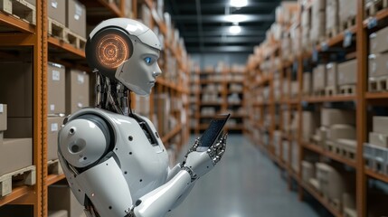 Advanced Robot in Modern Warehouse Environment