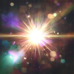 Fototapeta premium Bright glowing light